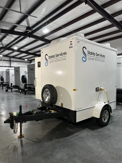 2-station restroom trailer